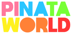 Colorful text saying 'Pinata World'